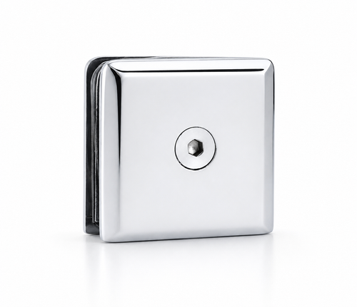 2x2 Beveled Glass Shower Clamp