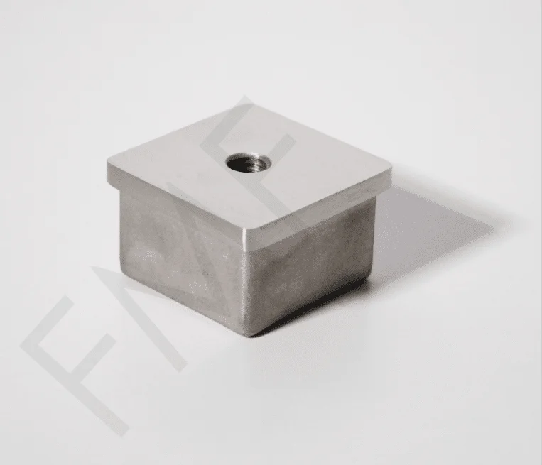 Threaded End Cap for 40x40mm Square Handrail-SS