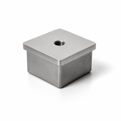 Threaded End Cap for 40x40mm Square Handrail-SS