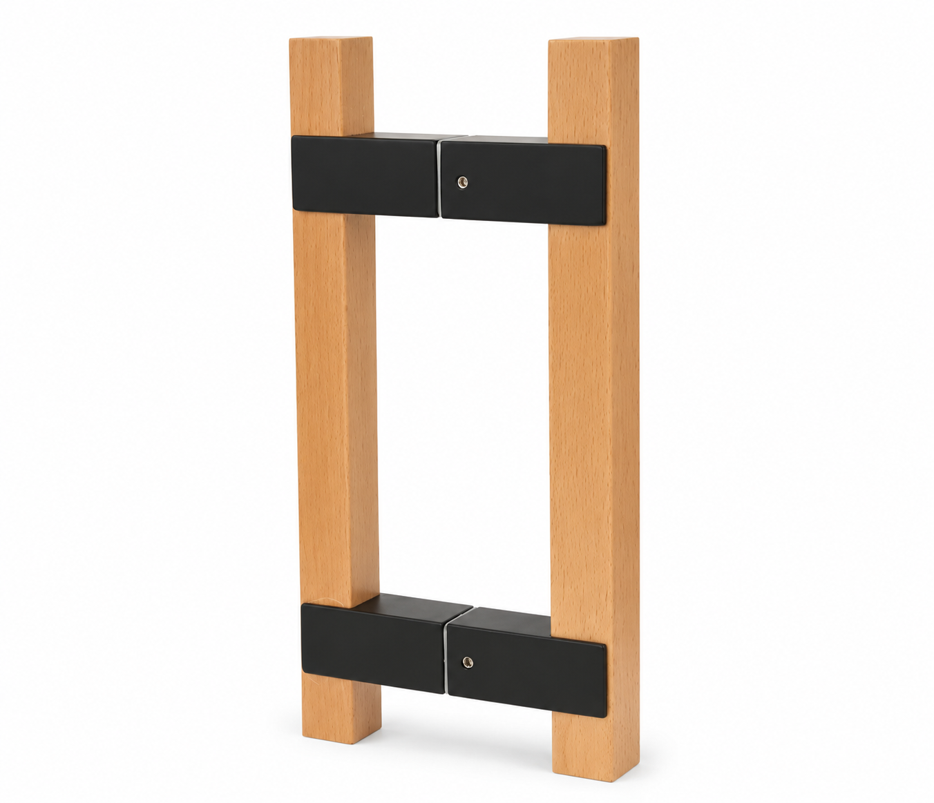 8" Square Sauna Door Handle – Natural Wood