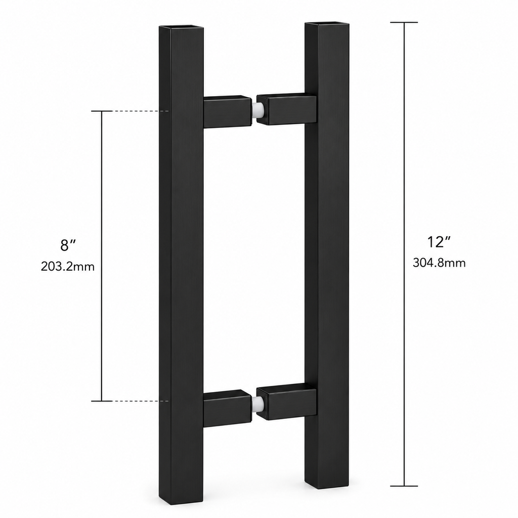 8" Ladder Series Shower Door Handle