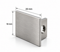 End Cap for 12mm Glass U-Channel