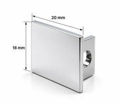 End Cap for 12mm Glass U-Channel