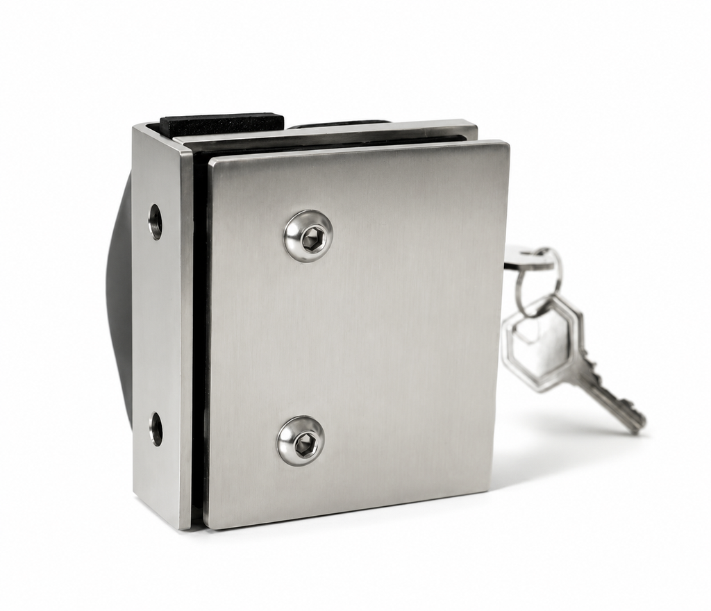 Square Post Glass Fence Lock