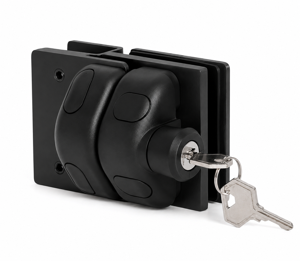180° Left Open Glass-to-Glass Fence Lock