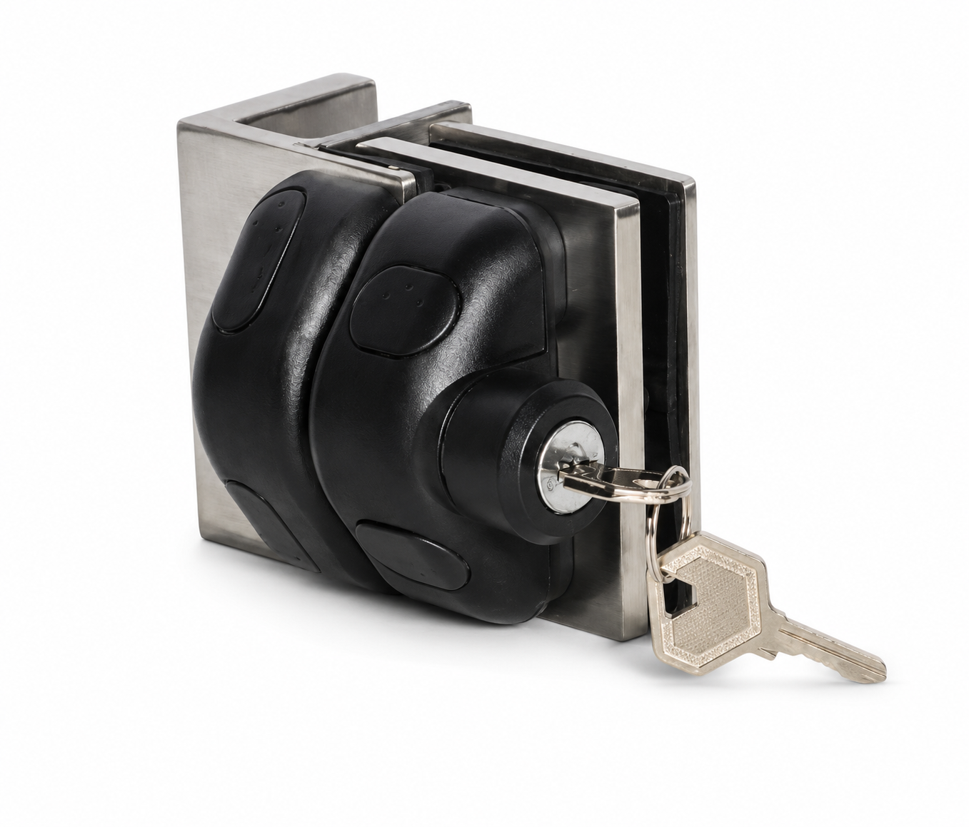 90° Left Open Glass-to-Glass Fence Lock