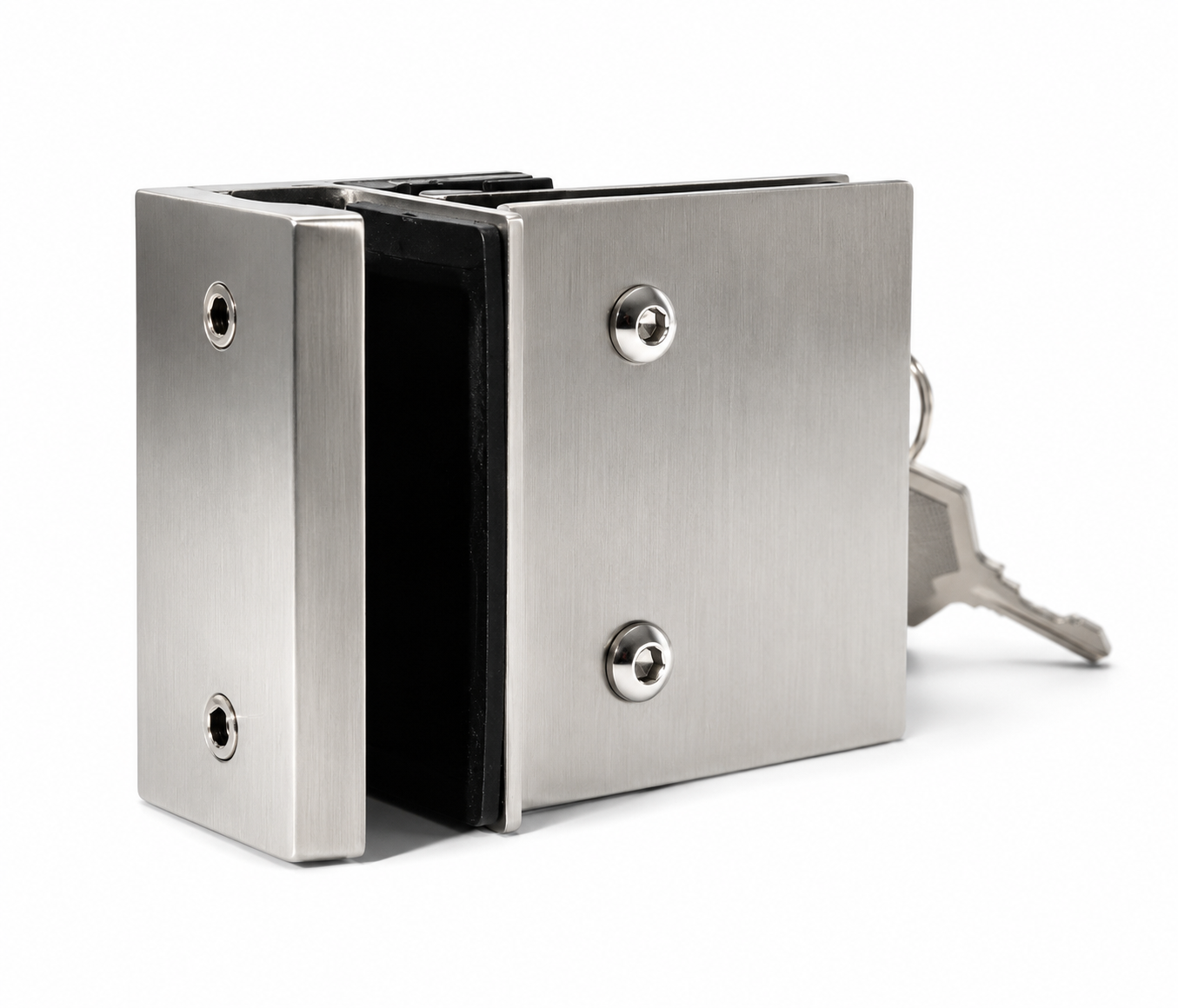 90° Left Open Glass-to-Glass Fence Lock