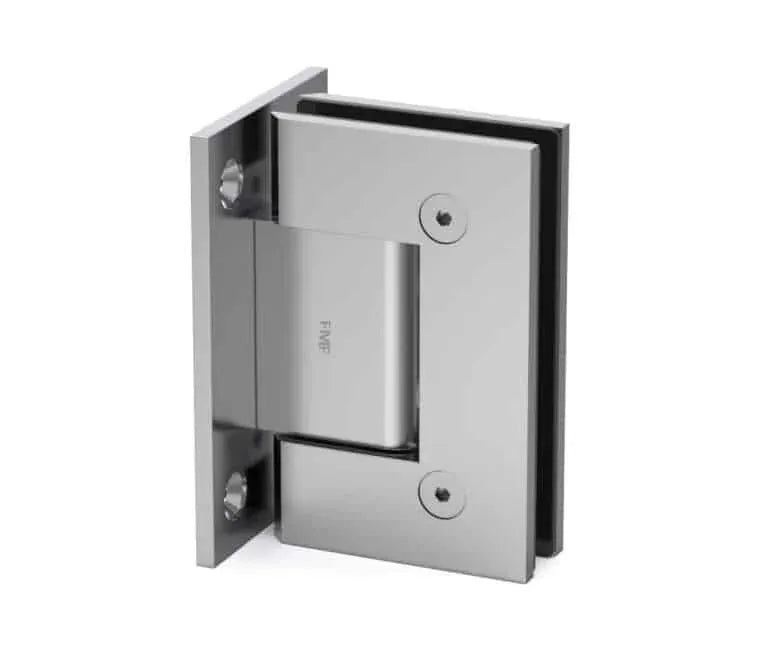 90° Heavy Duty Full-Plate Wall Mount Hinge - Chrome