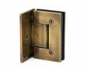 90° Offset Wall Mount Hinge - Antique Brass