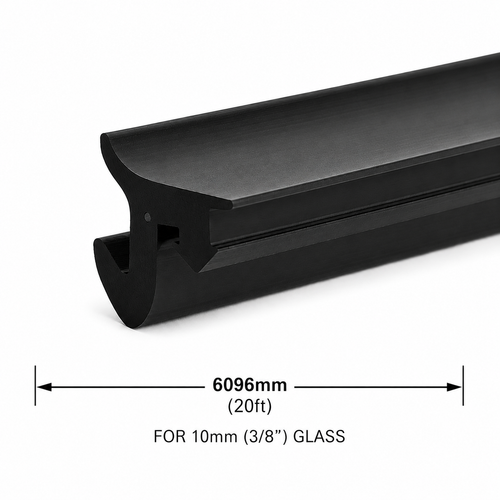 Roll-In Gasket for Architectural U-Channel for 3/8