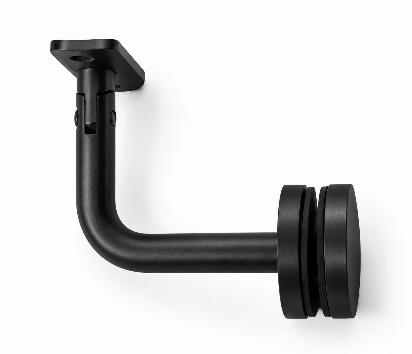 Movable Saddle Glass Mount Round Handrail Brackets