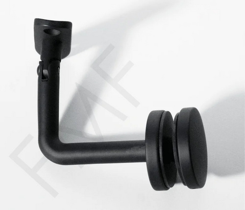 Movable Saddle Glass Mount Round Handrail Brackets