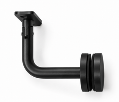 Movable Saddle Glass Mount Round Handrail Brackets