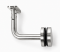 Movable Saddle Glass Mount Round Handrail Brackets