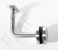 Movable Saddle Glass Mount Round Handrail Brackets