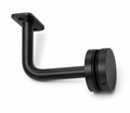 Fixed Saddle Glass Mount Round Handrail Brackets