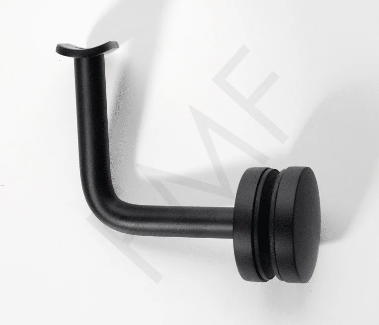 Fixed Saddle Glass Mount Round Handrail Brackets