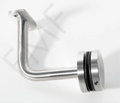 Fixed Saddle Glass Mount Round Handrail Brackets