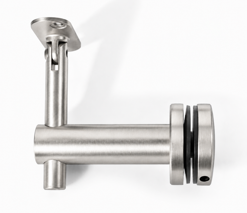 Movable Saddle Glass Mount Adjustable Handrail Brackets