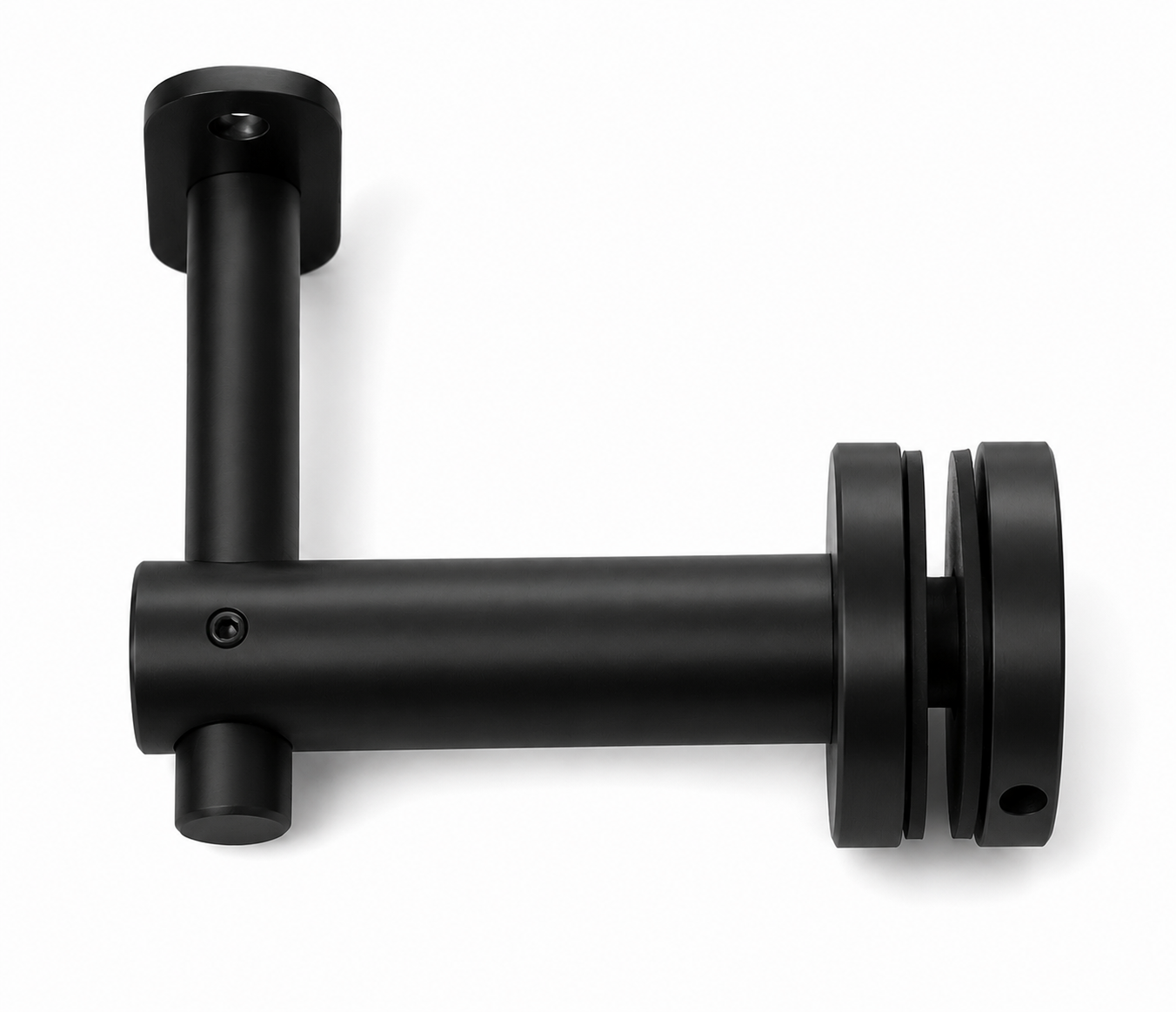 Fixed Saddle Glass Mount Adjustable Handrail Brackets