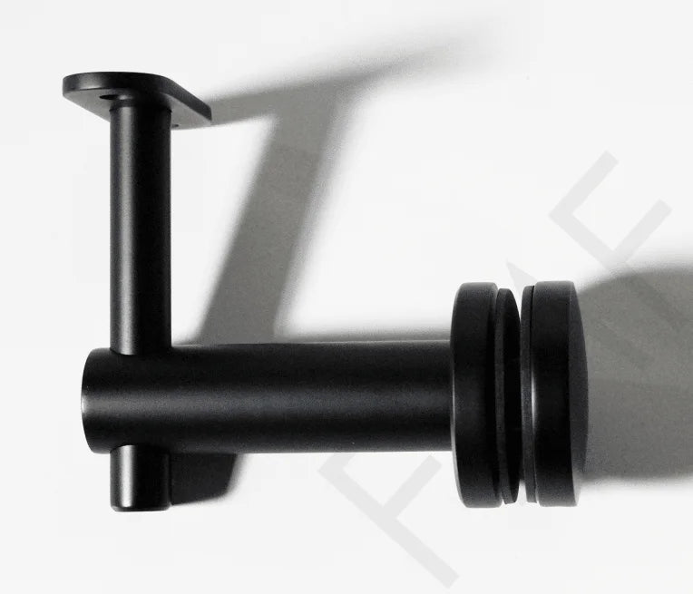 Fixed Saddle Glass Mount Adjustable Handrail Brackets