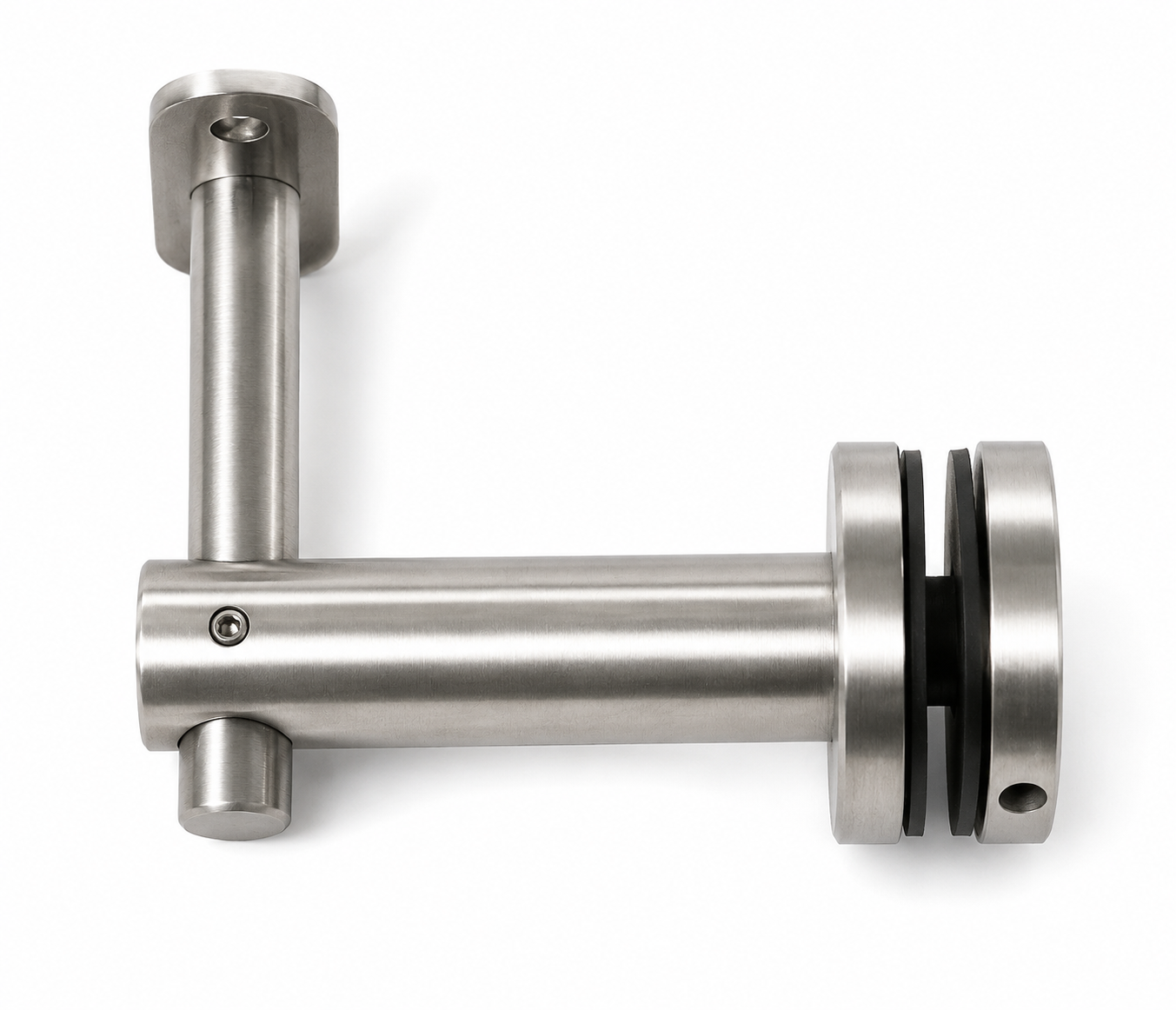 Fixed Saddle Glass Mount Adjustable Handrail Brackets