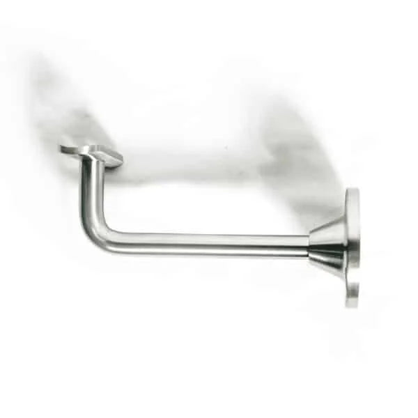 6" Flat Saddle Wall Mount Adjustable Handrail Brackets