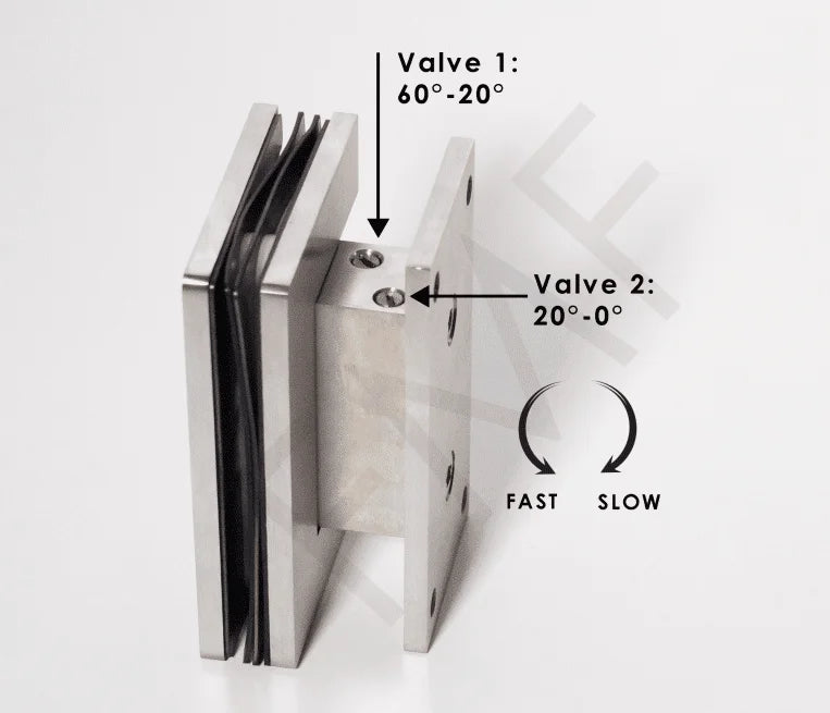 90° Hydraulic Wall Mount Hinge - Sold in Pairs