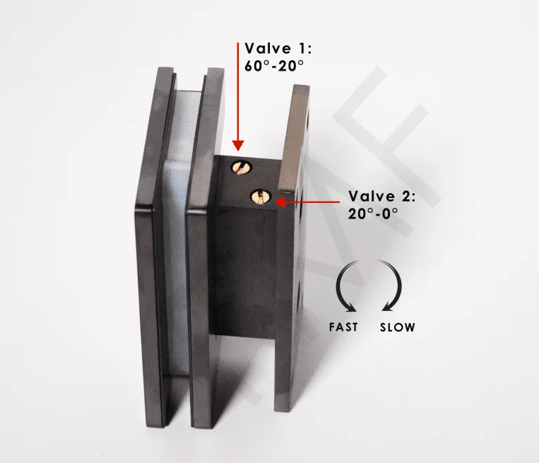 90° Hydraulic Wall Mount Hinge - Sold in Pairs