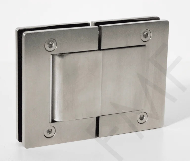 180° Hydraulic Glass-to-Glass Hinge - Sold in pairs
