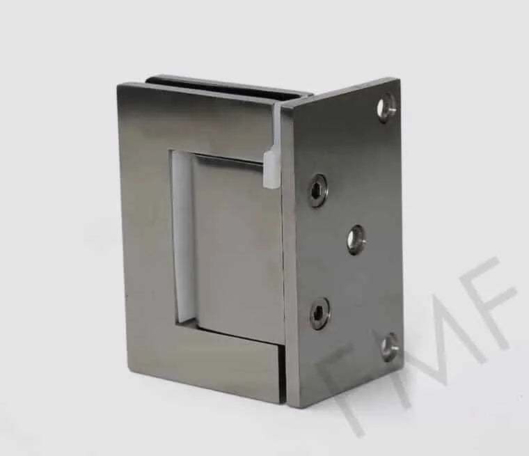 Hydraulic Offset Wall-Mount Glass Hinge 304SS Hold-Open - Sold in Pairs