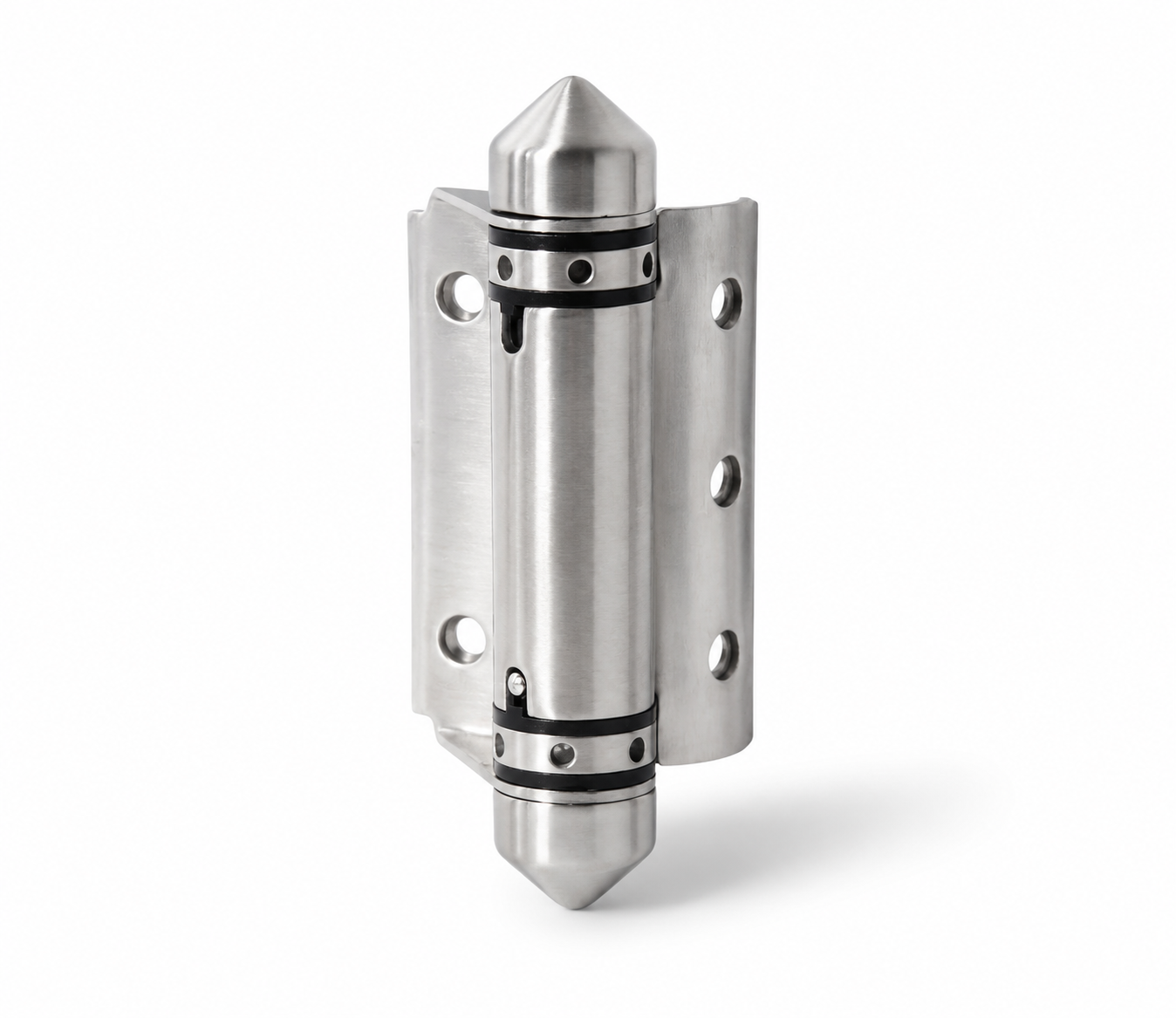 90° Glass-Round Post Self-Closing Metal Gate Hinge-SS