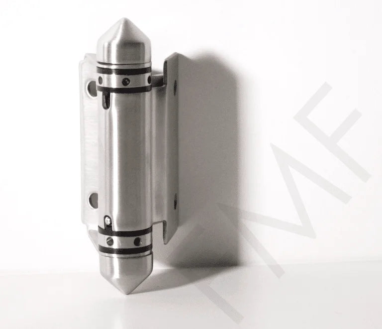90° Glass-Square Post Self-Closing Metal Gate Hinge-SS