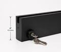 36" Bottom Door Rail For American Door Closer w/ Lock