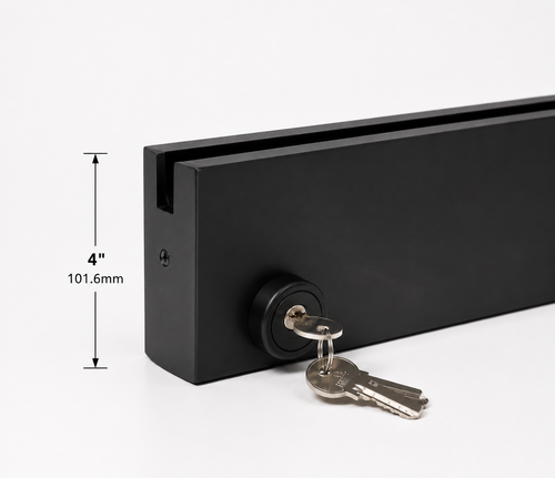 4″ Commercial Bottom Door Rail