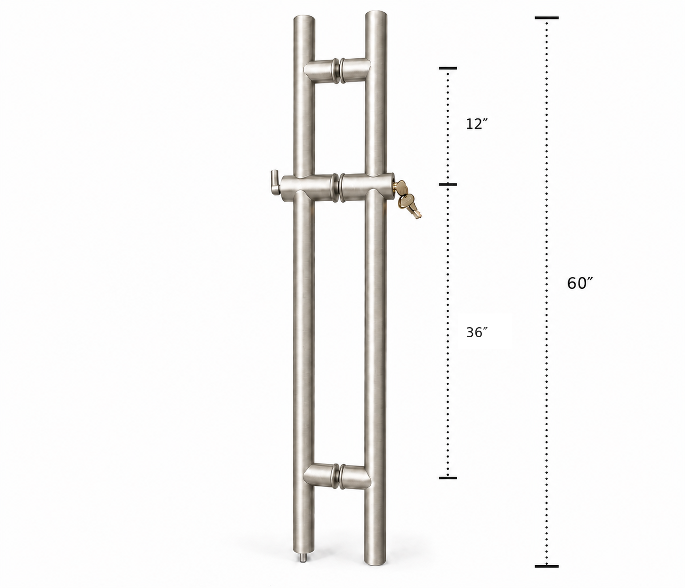 Commercial Locking Handle – 3 Holes