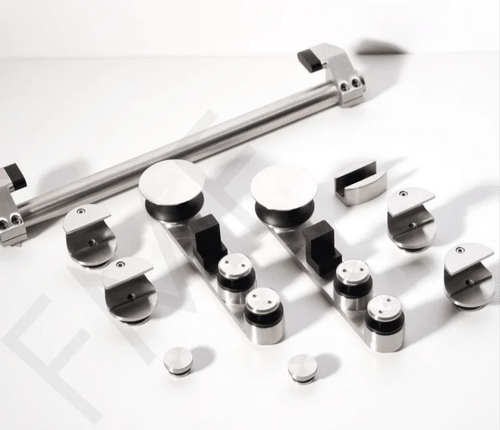 Office Sliding Door System Components (Bar Not Included)