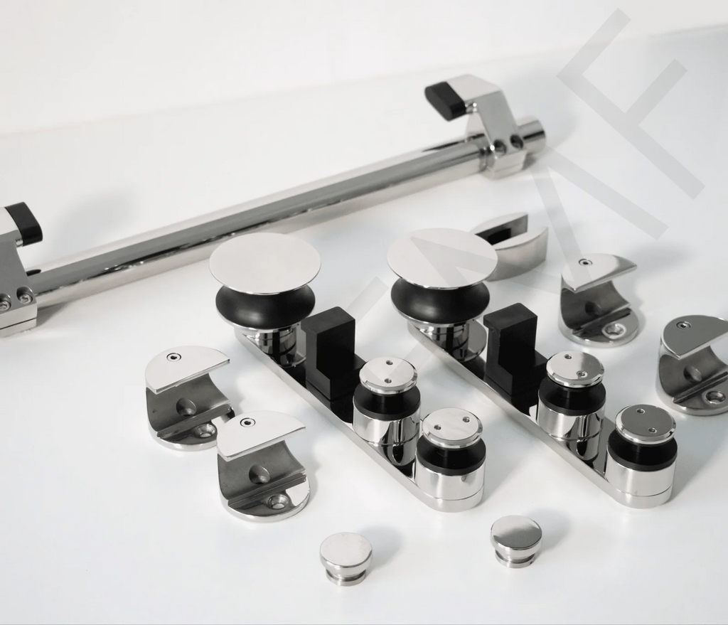 Office Sliding Door System Components (Bar Not Included)
