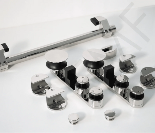 Office Sliding Door System Components (Bar Not Included)