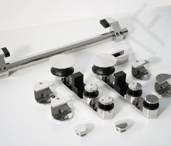 Office Sliding Door System Components (Bar Not Included)