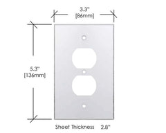 Duplex Acrylic Mirror Cover Plate