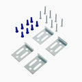 Brushed Zinc Mirror Clips – Pack of 100