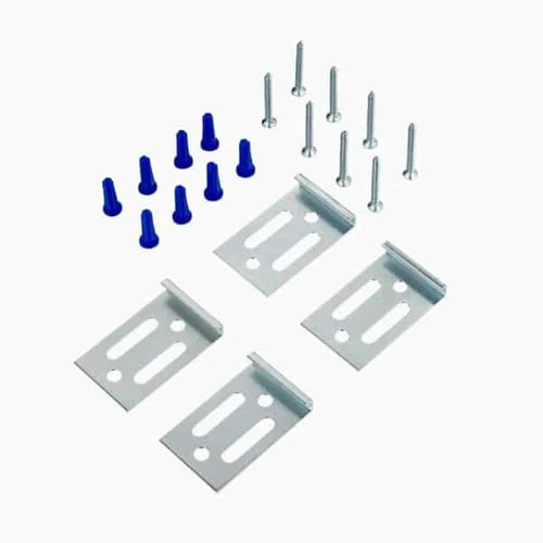 Brushed Zinc Mirror Clips – Pack of 100