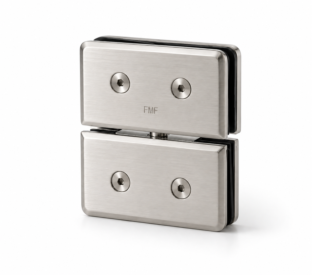 Glass-to-Glass Beveled Edge Pivot Hinge