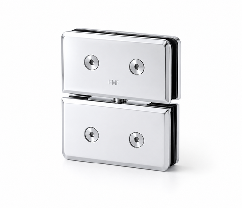 Glass-to-Glass Beveled Edge Pivot Hinge