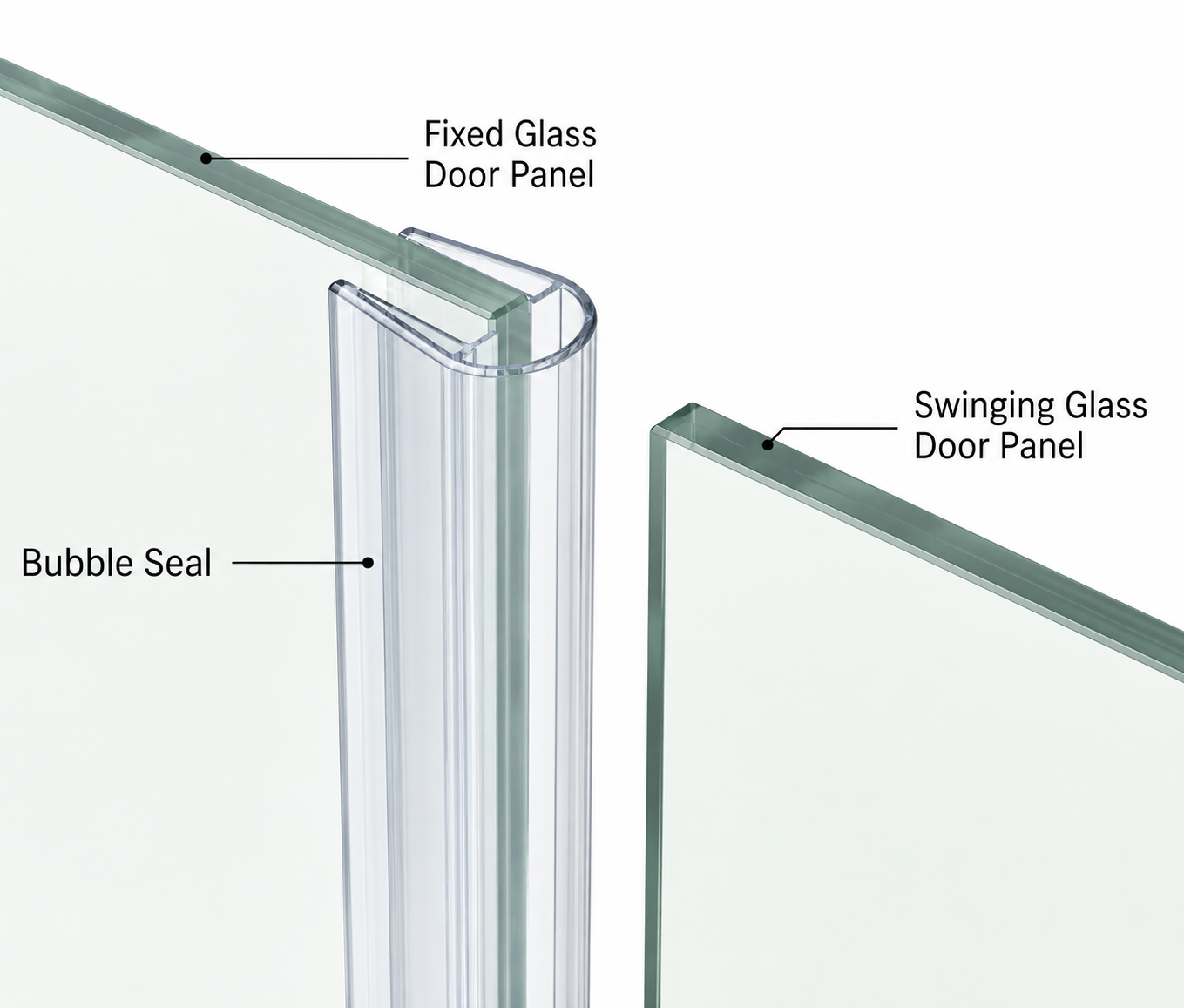 10mm Sliding Door Bubble Seal