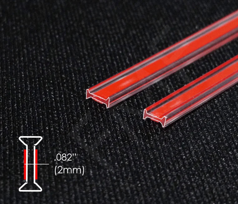 Clear Strip 180° Glass Joints Seal