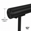 Handrail - 12' - 38.1mm Dia. Round