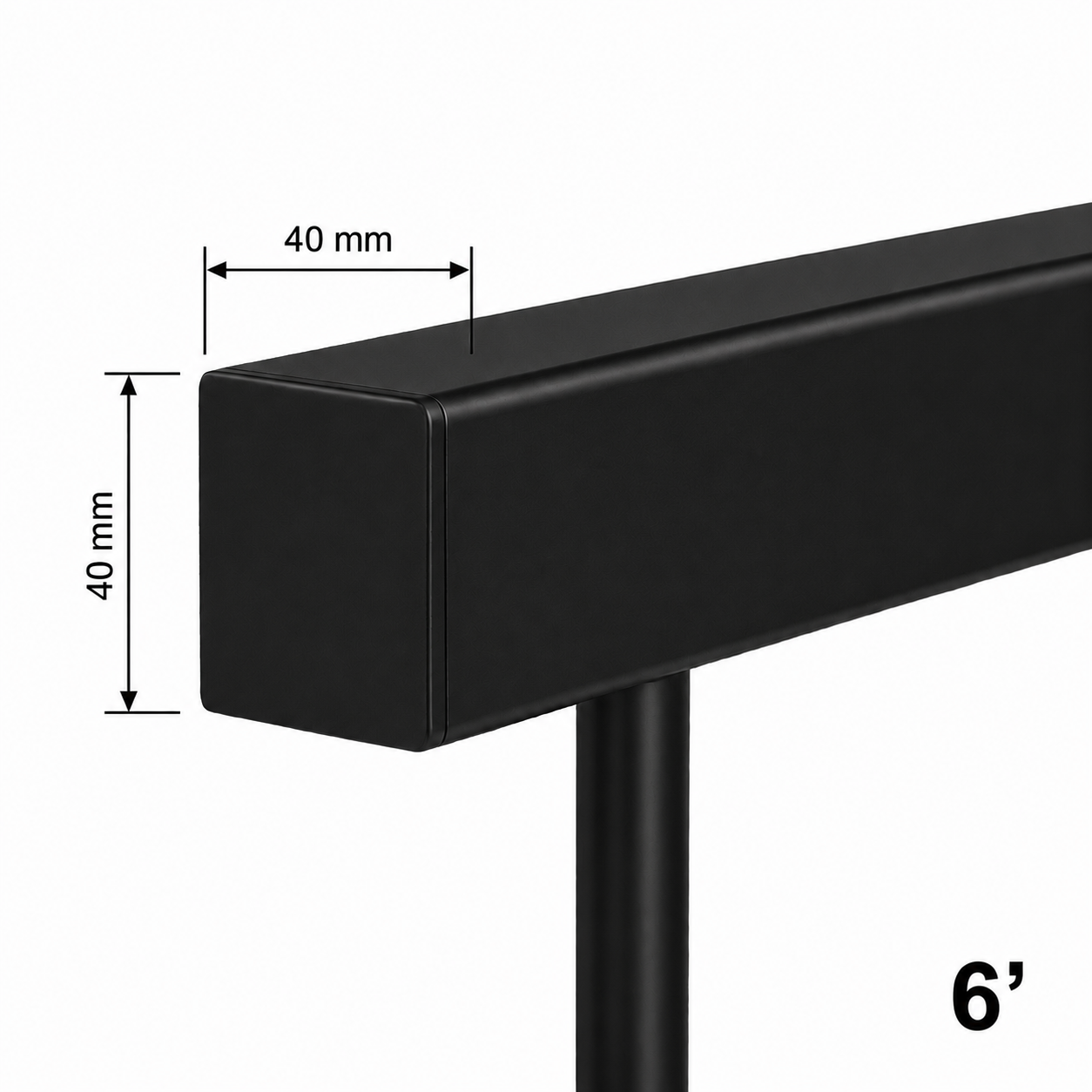 Square 40x40MM Handrail