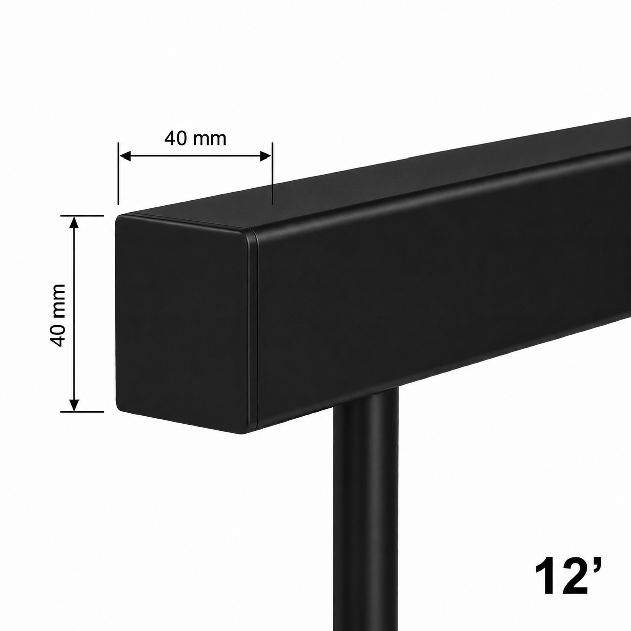 Square 40x40MM Handrail
